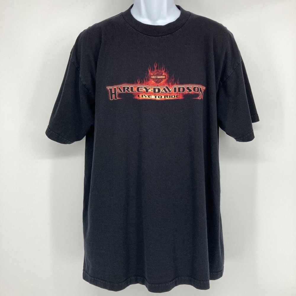 HARLEY-DAVIDSON - XL - Vintage Holoubek "Live To Ride" Tee